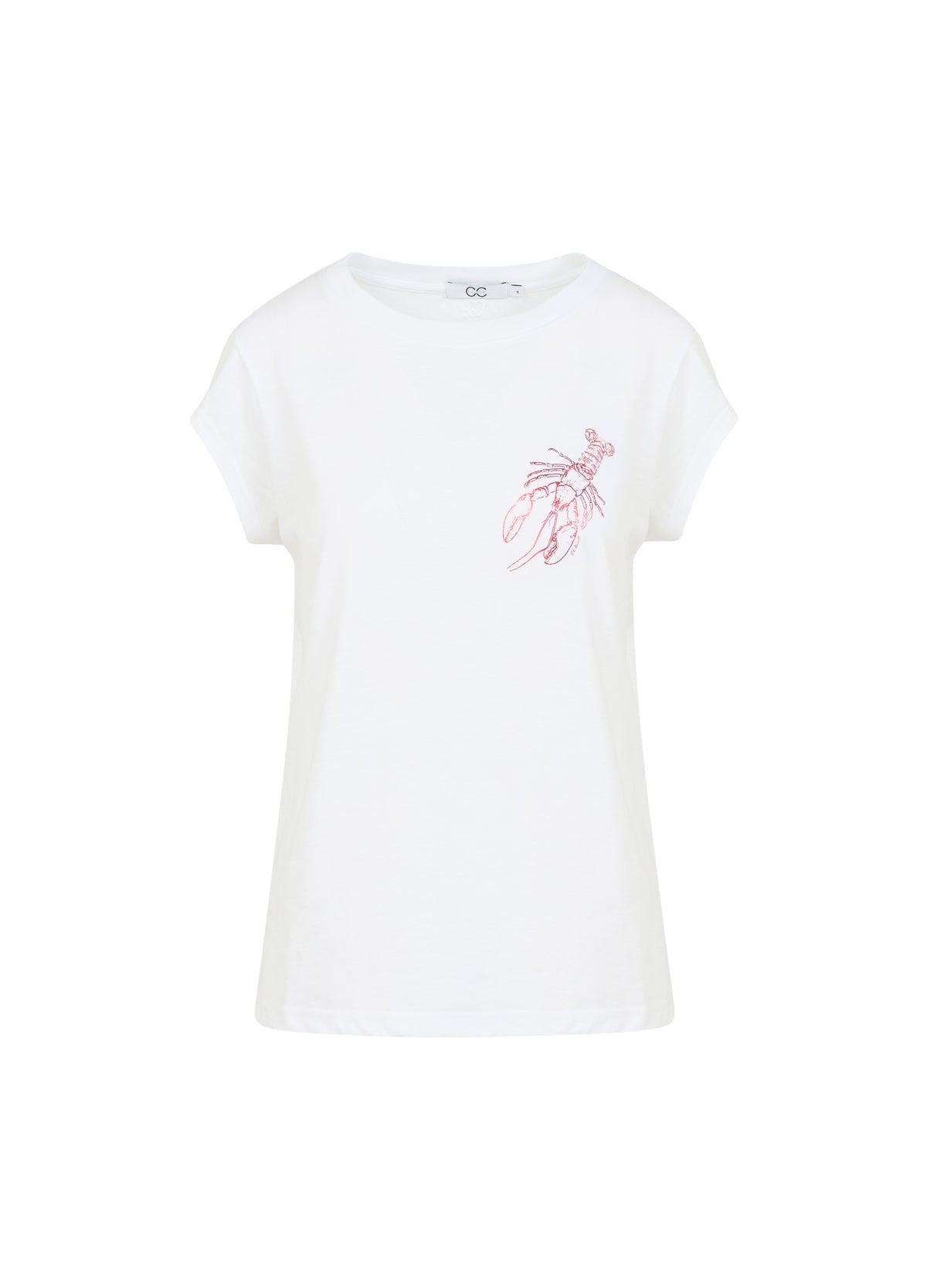 Witte t-shirt (cch1190) - CC Heart
