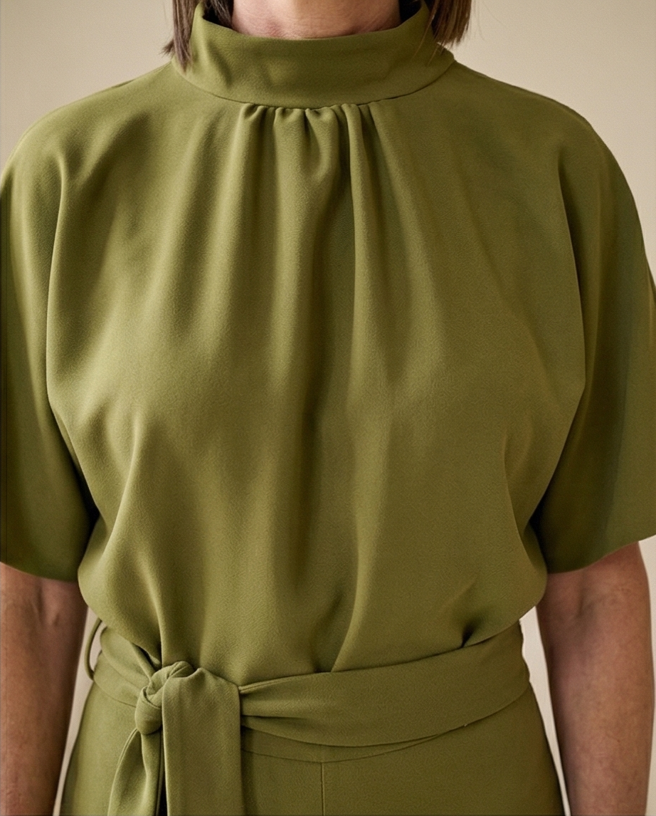 Sisterspoint - jumpsuit GIRL.JU - olijfgroen