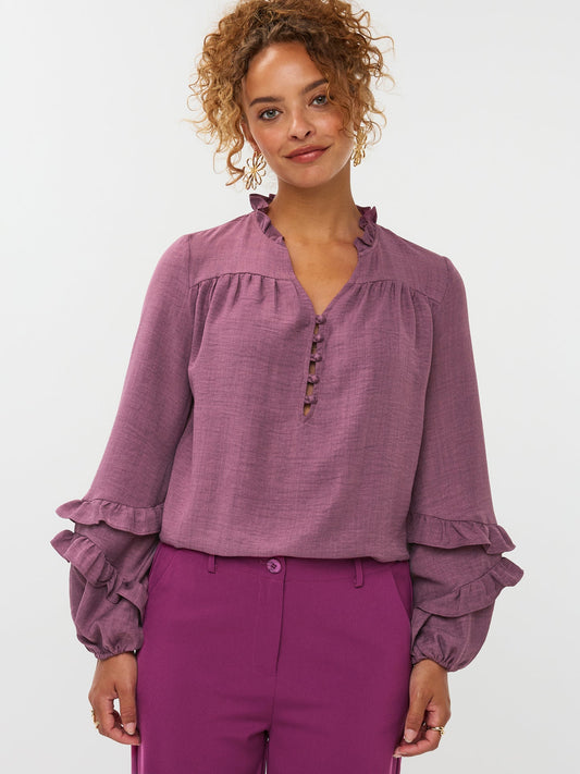 Ydence - BLOUSE JACKY | MAUVE