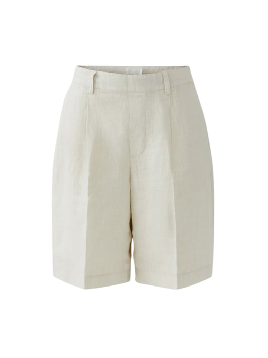 Oui - linnen bermuda biscuit (97220)
