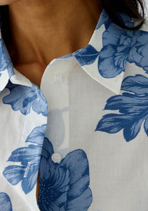 Katoenen bloes met bloemenprint (92934) - Oui