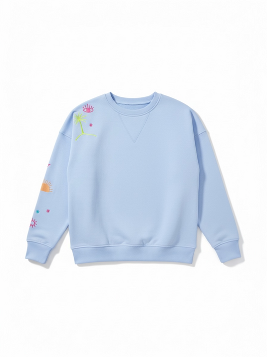 Blue Bay - sweater ZOE blauw