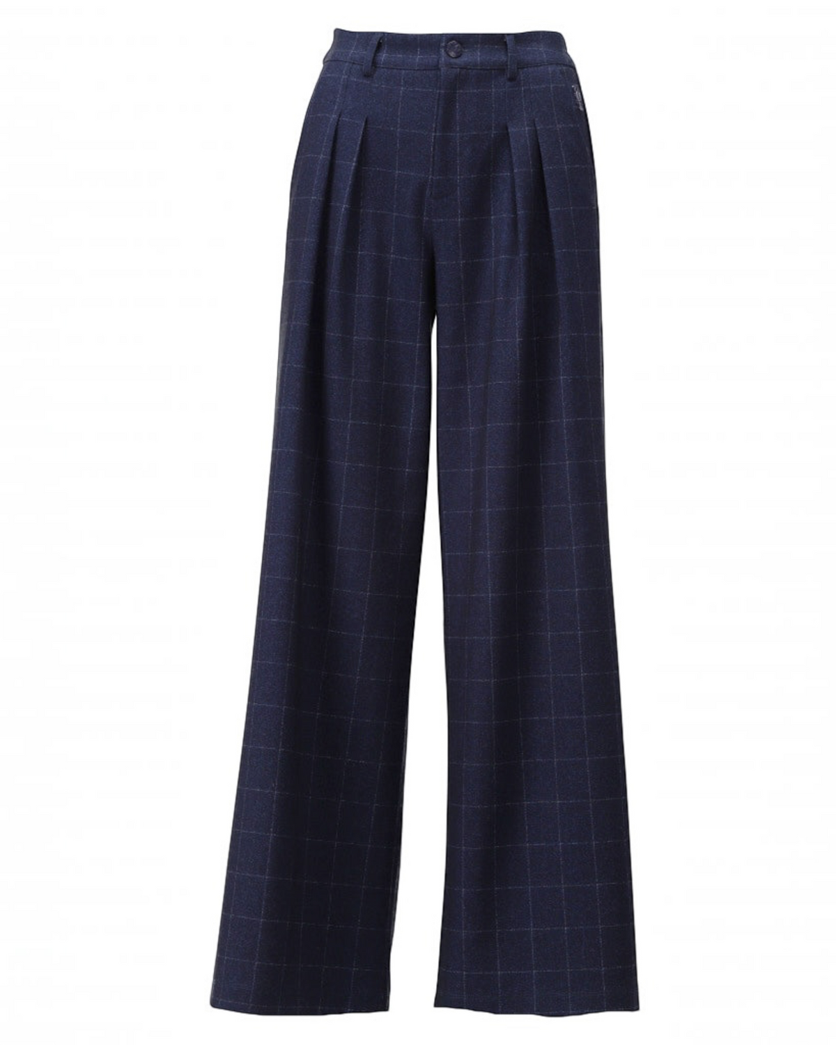 Damesbroek You’re My Lobster donkerblauw met ruitjesmotief