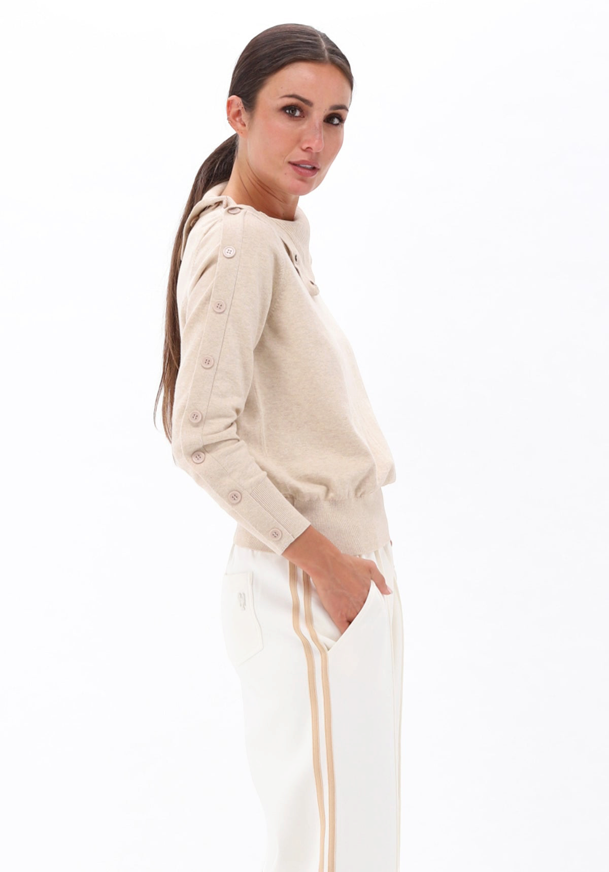 You’re My Lobster pullover beige