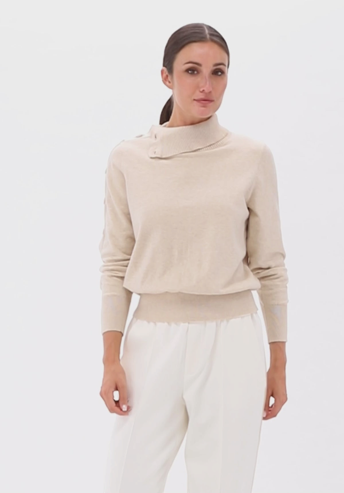 You’re My Lobster pullover beige