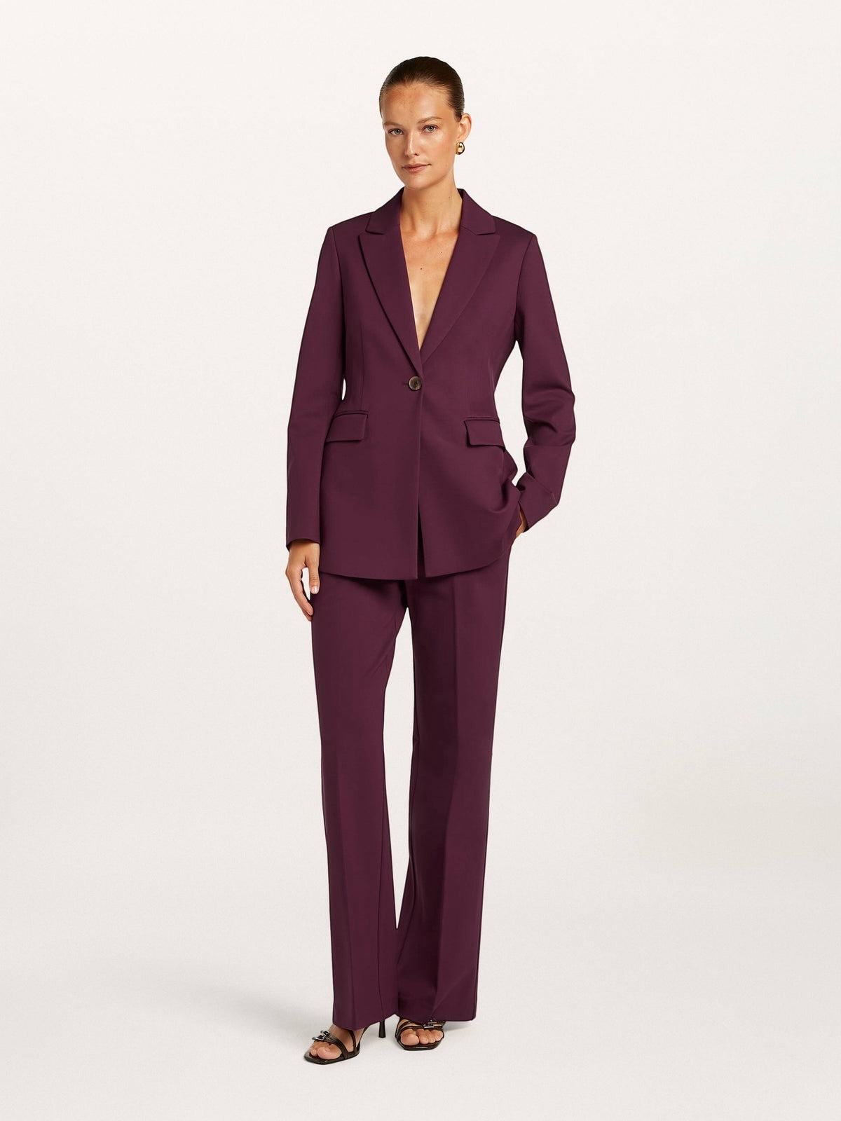 Beaumont broek Hope donker bordeaux