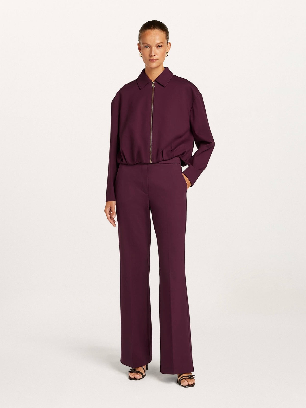 Beaumont broek Hope donker bordeaux