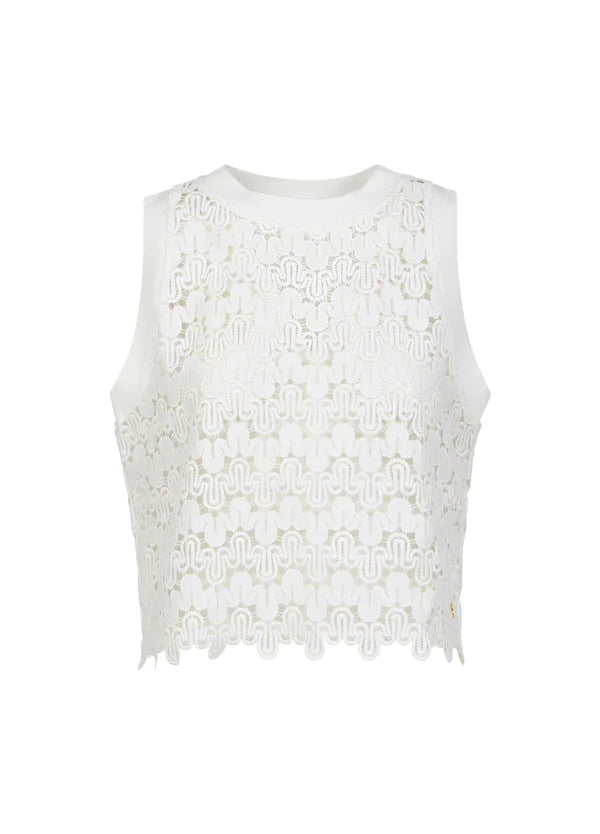 Witte top in kant - Coster Copenhagen (252-1217)