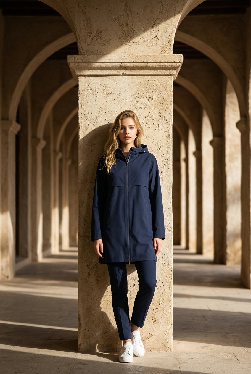 Beaumont - FERNY regenjas blauw