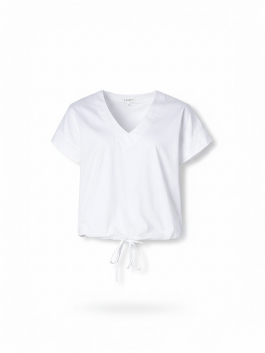 Lalotti - MICH BLOUSE MET STROP - WHITE