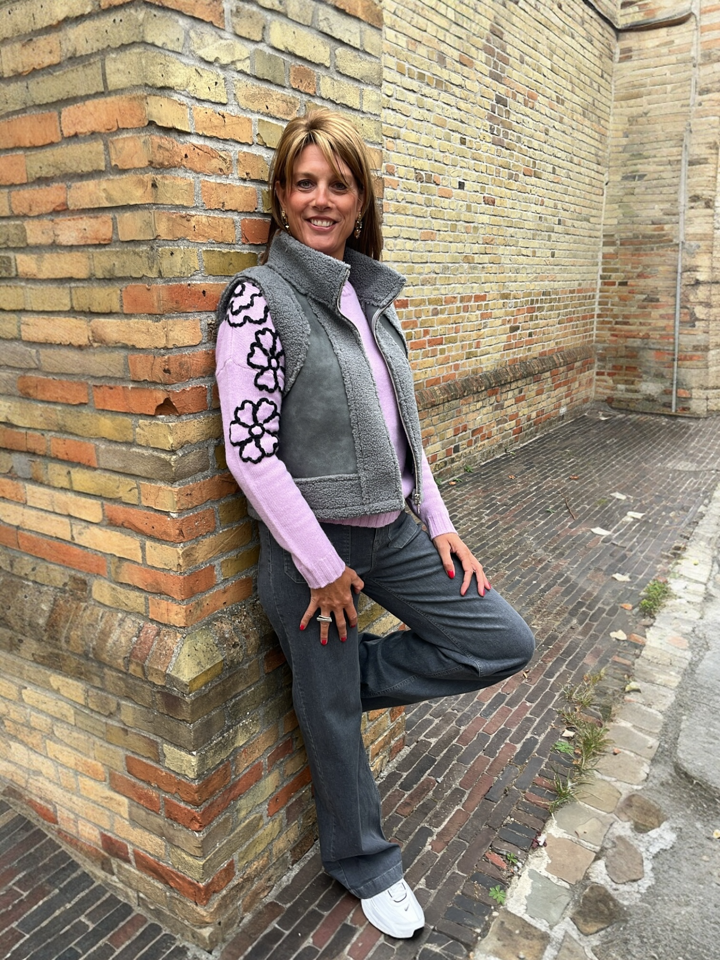 Mouwloze vest grijs Senso - S1986VT-R/OZANNE