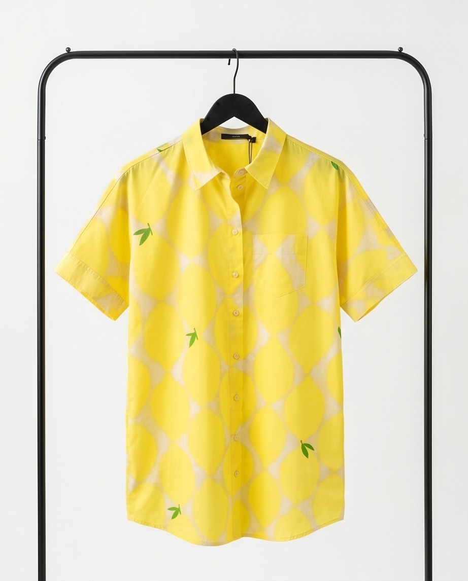 Oui - kleed met citroenprint (97176)