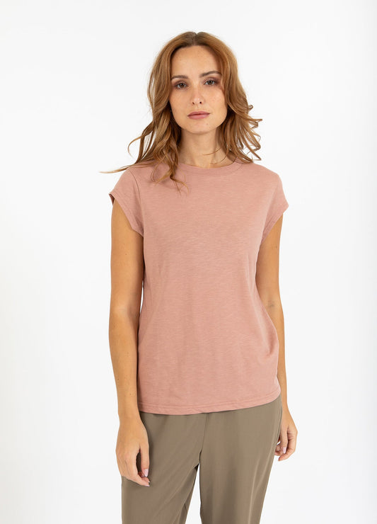 T-shirt CCH1100 washed rose - CC HEART