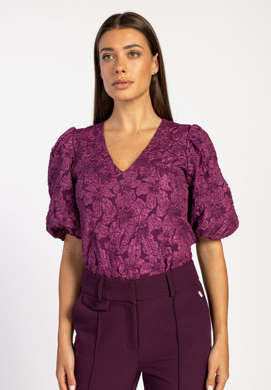 Cary Blouse Paars - AAIKO