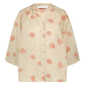 Bloes TINA broderie/sand - Nukus