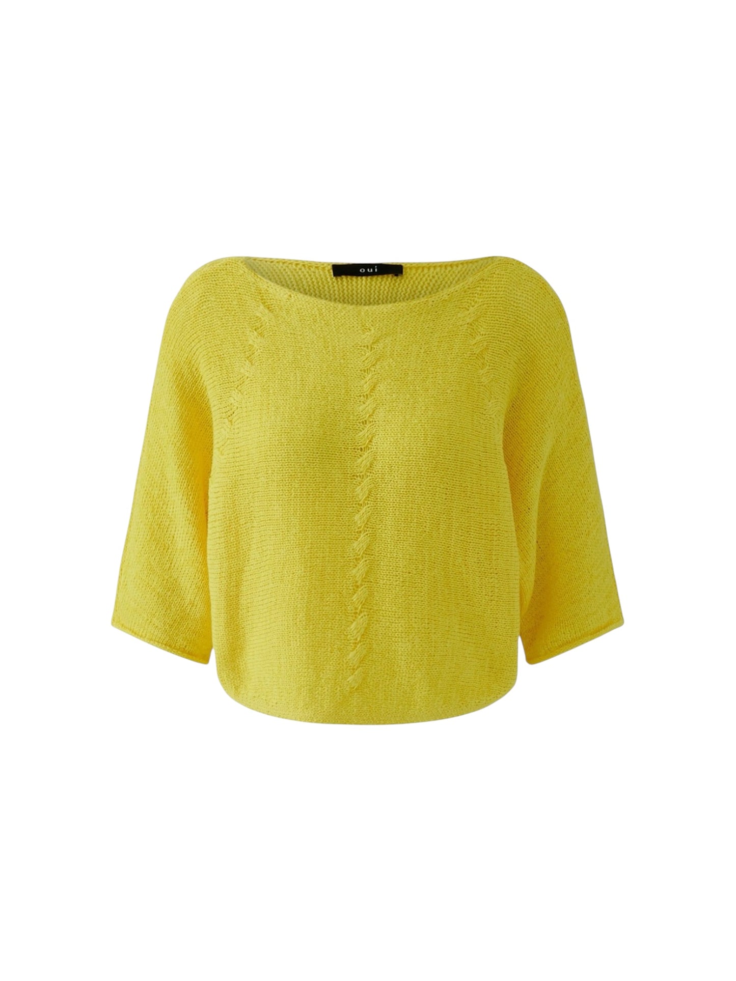 Oui - gele pull ronde hals (97252)