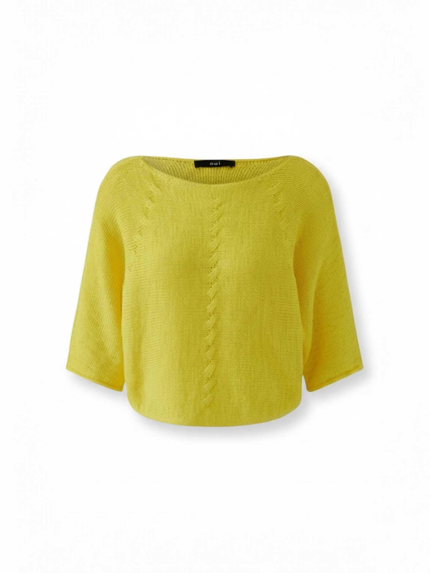 Oui - gele pull ronde hals (97252)