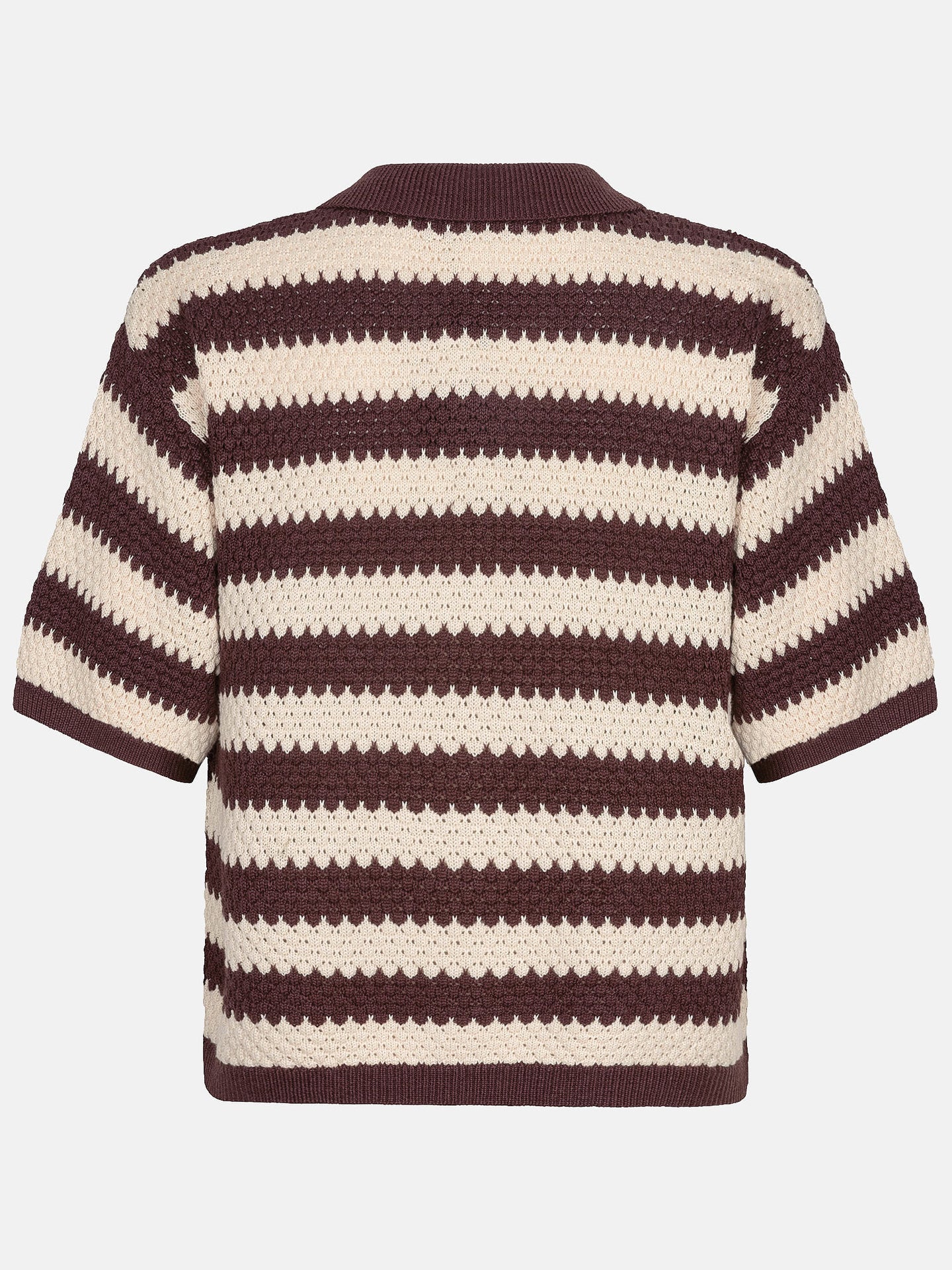 Ydence | knitted top JANOUK | BROWN/ECRU