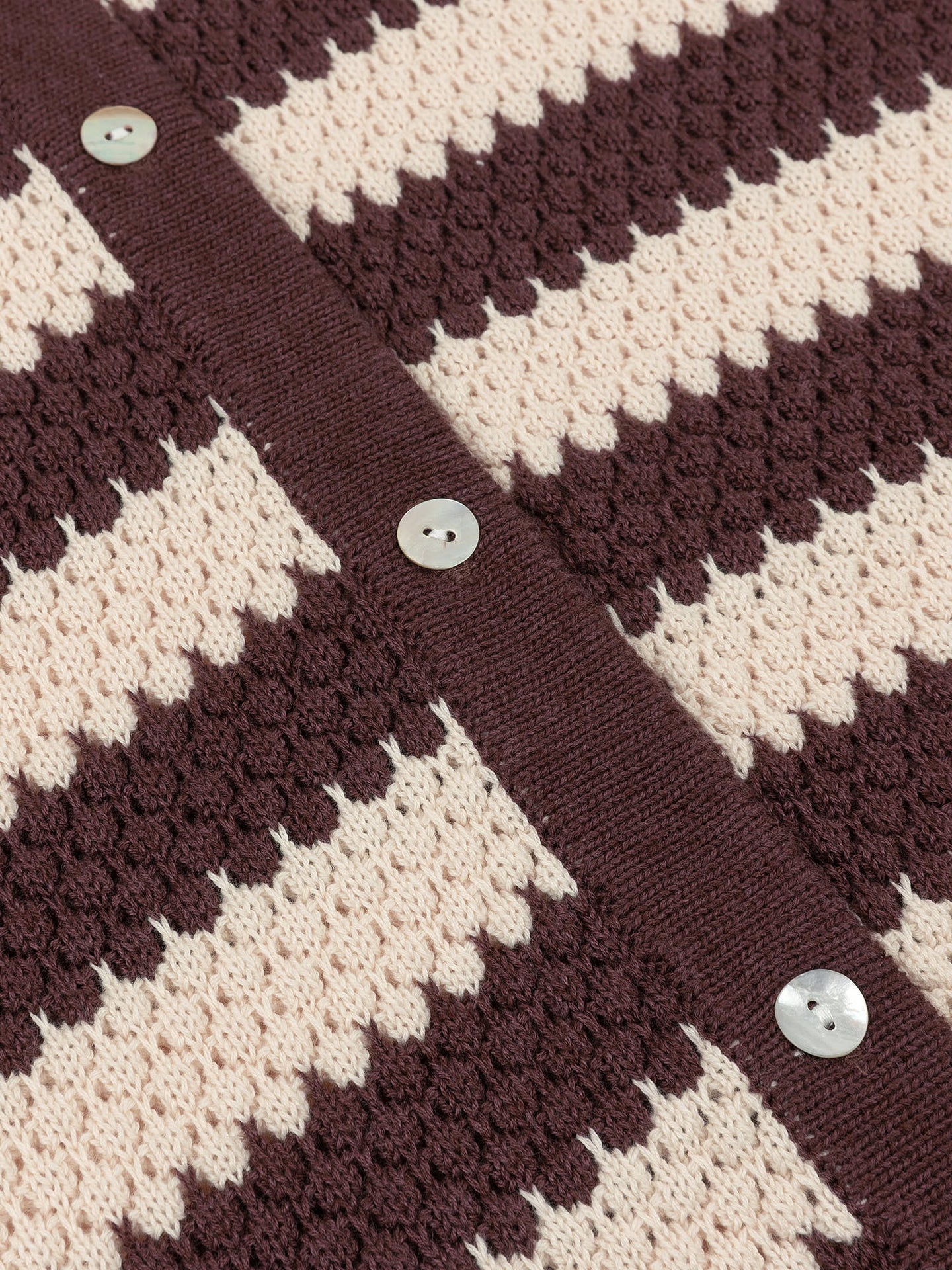 Ydence | knitted top JANOUK | BROWN/ECRU
