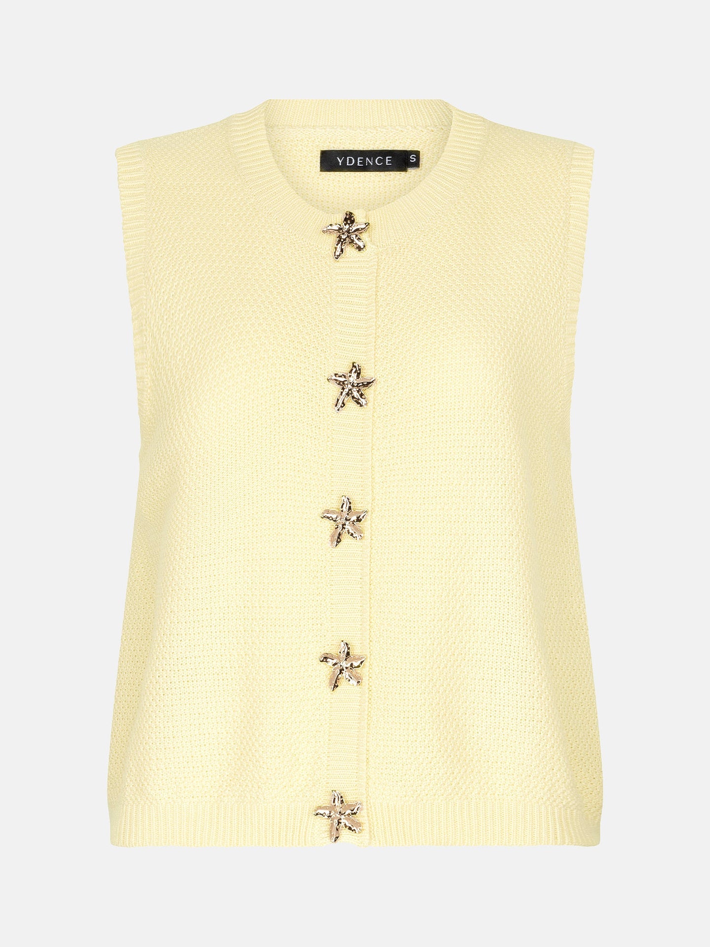 Ydence| knitted top MONA | soft yellow