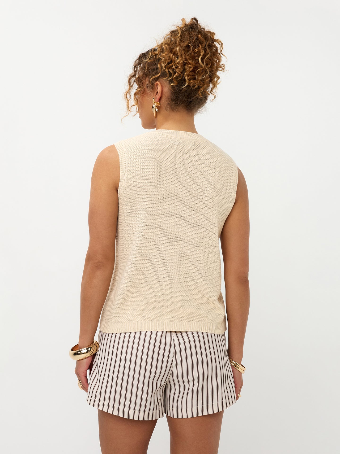 Ydence| knitted top MONA |  ecru