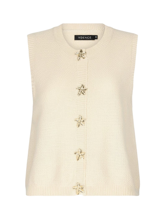 Ydence| knitted top MONA |  ecru