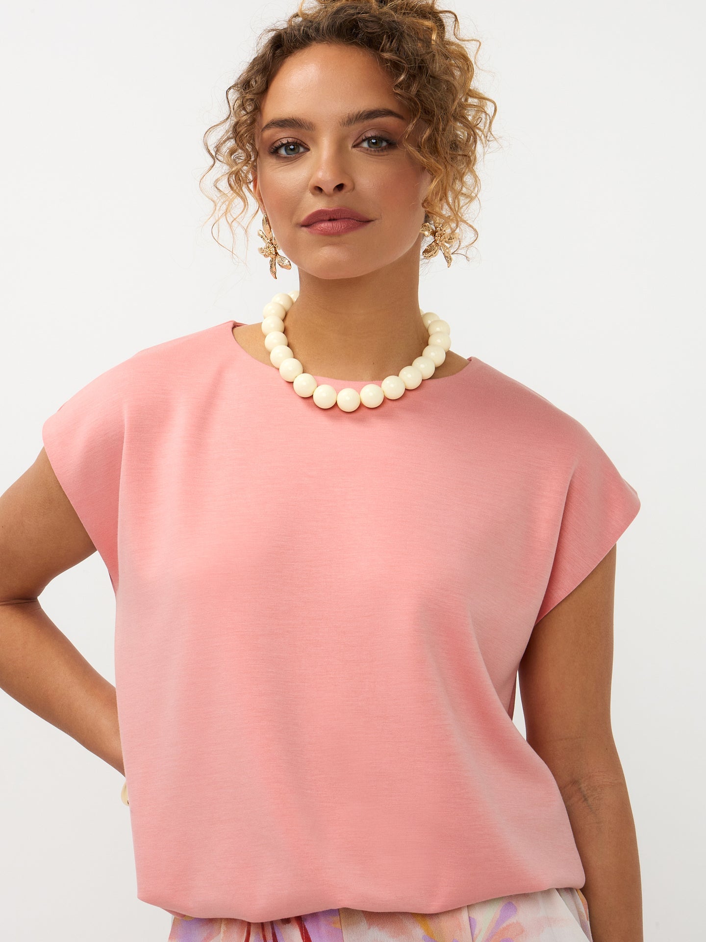 Ydence | top MAVIS peachy pink