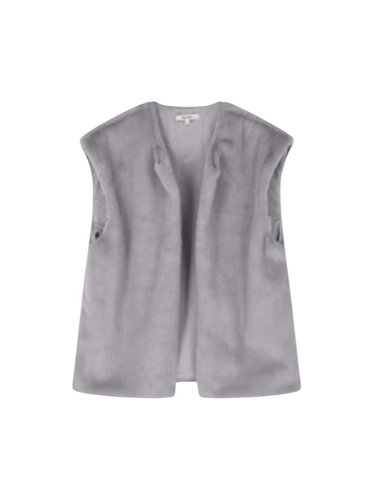 Blue Bay - fluffy bodywarmer FAITH grijs