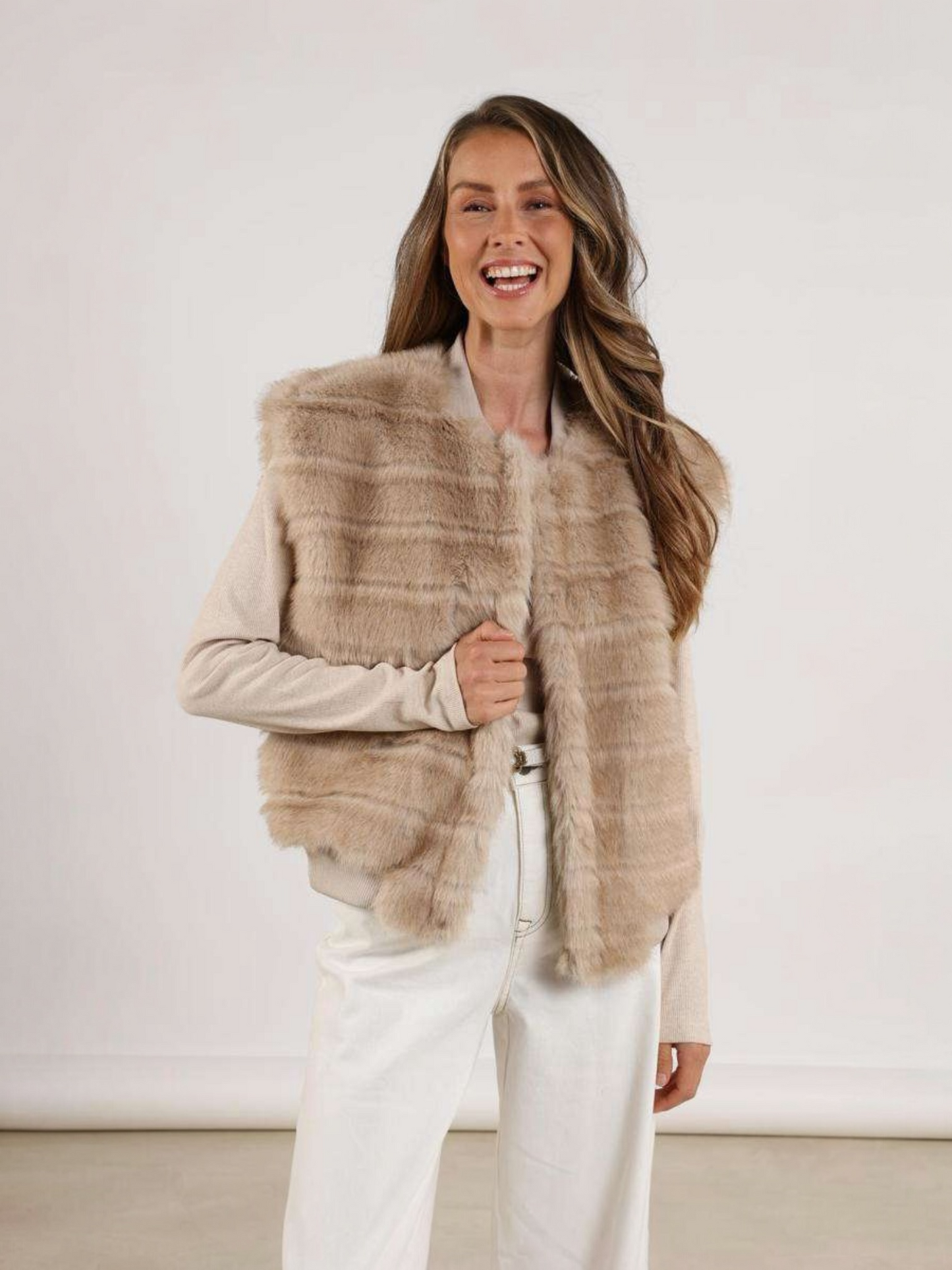 Nukus - beige bodywarmer BILLY