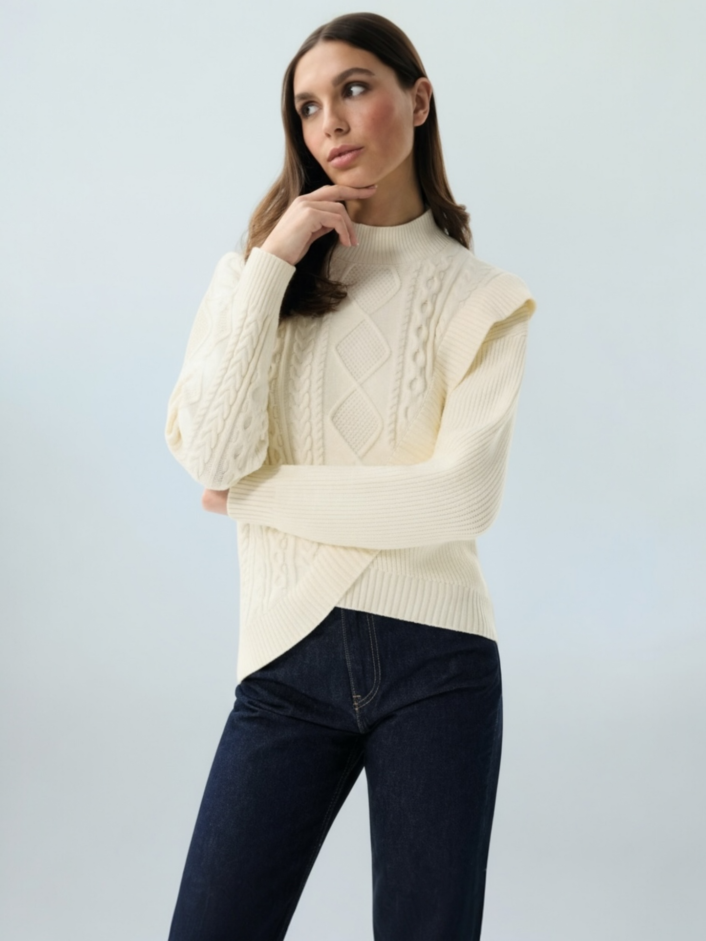 Pull offwhite Leo&Ugo ( FH704)