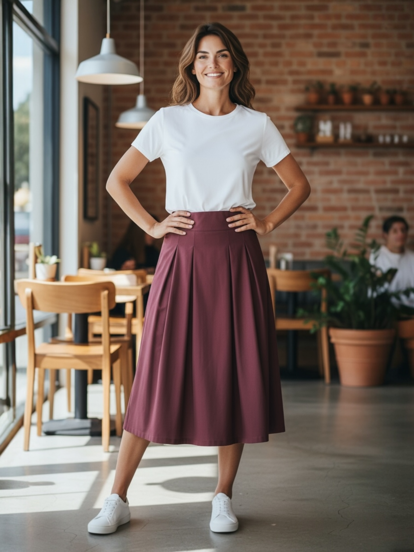 Senso - bordeaux rok KIRSI S9980
