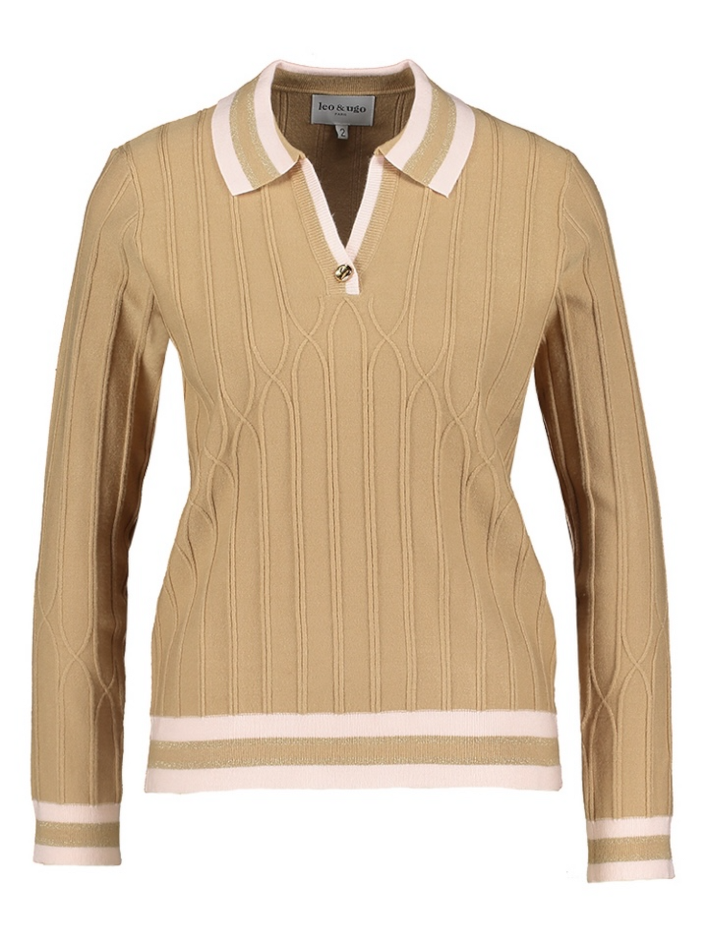 Leo&Ugo - Pull Beige ( Aw130/Beige/Pink )