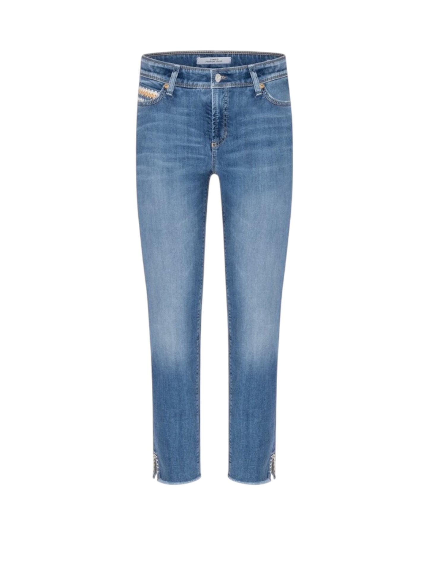 Cambio - PIPER SHORT blauwe jeans slim fit