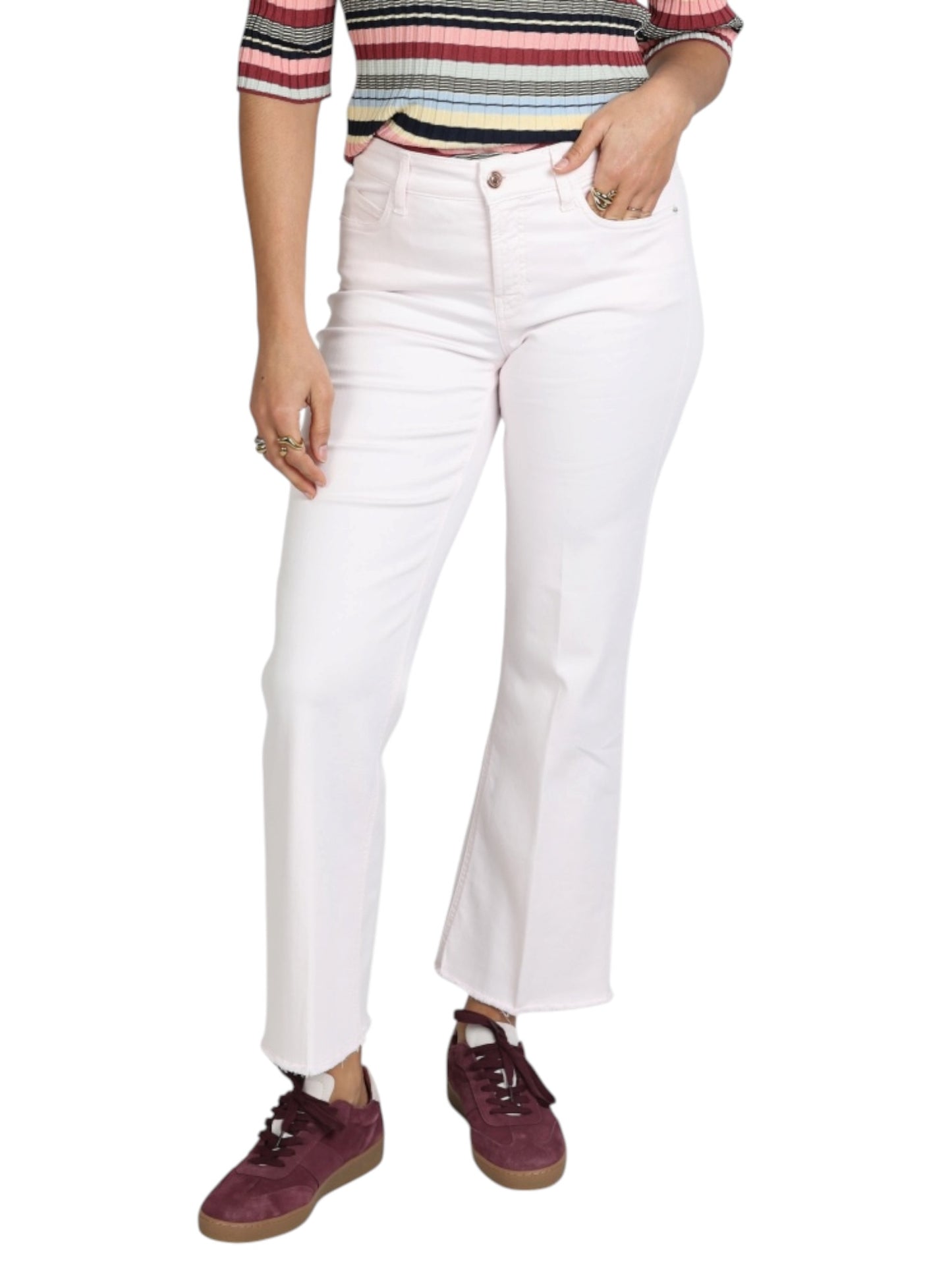 CAMBIO - JEANS FRANCESCA - Flared Jeans - rosa