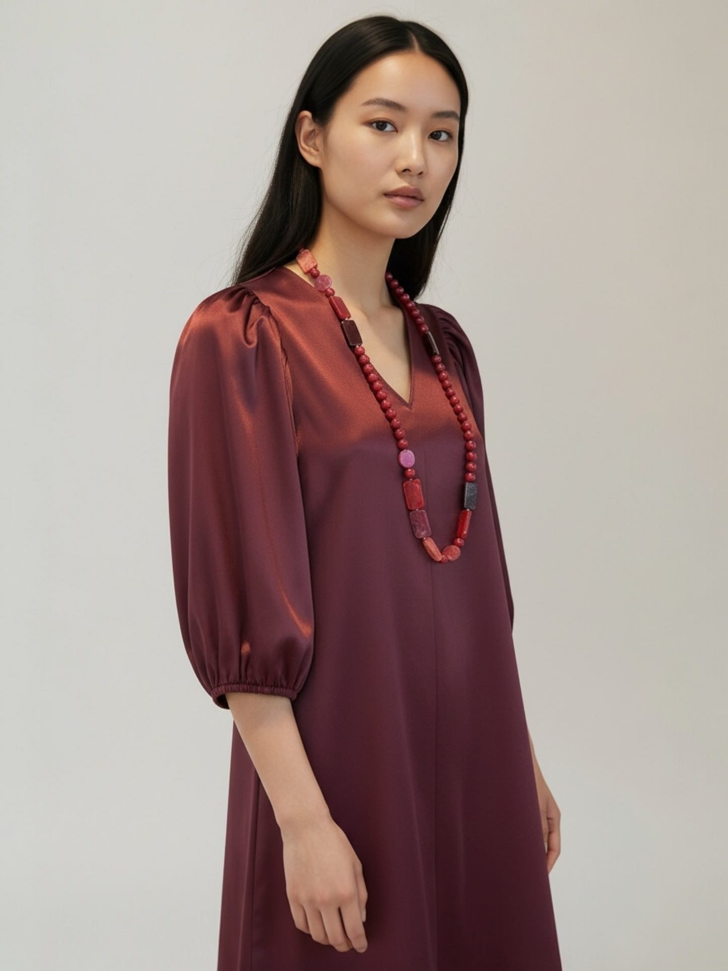 Senso - jurk SERAPH burgundi