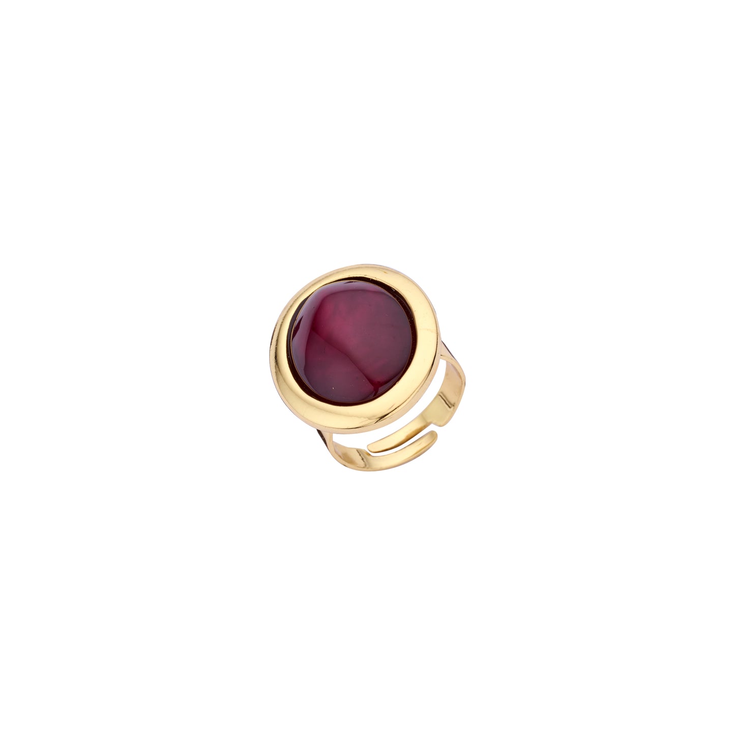 Les Cordes - aanpasbare ring KRI17 aubergine