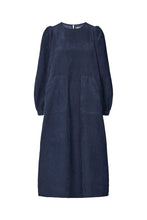 Afbeelding in Gallery-weergave laden, Blauwe jurk LUCAS in velours Lollys Laundry
