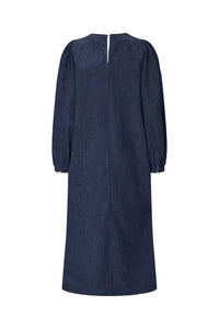 Blauwe jurk LUCAS in velours Lollys Laundry