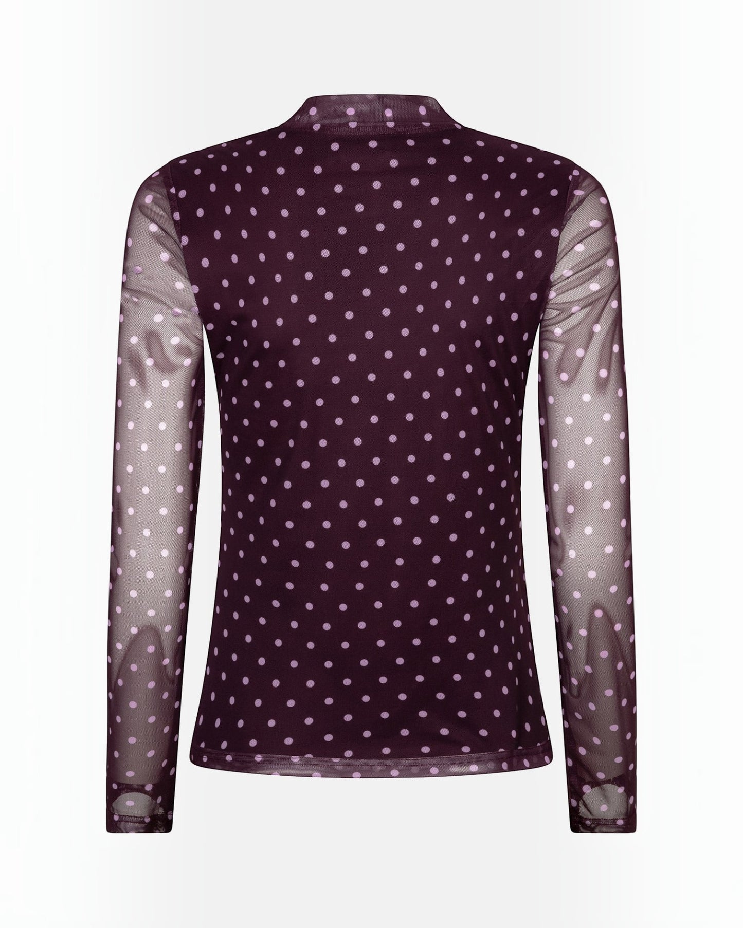 Ydence Top Bailey Plum | Mesh Dames Top