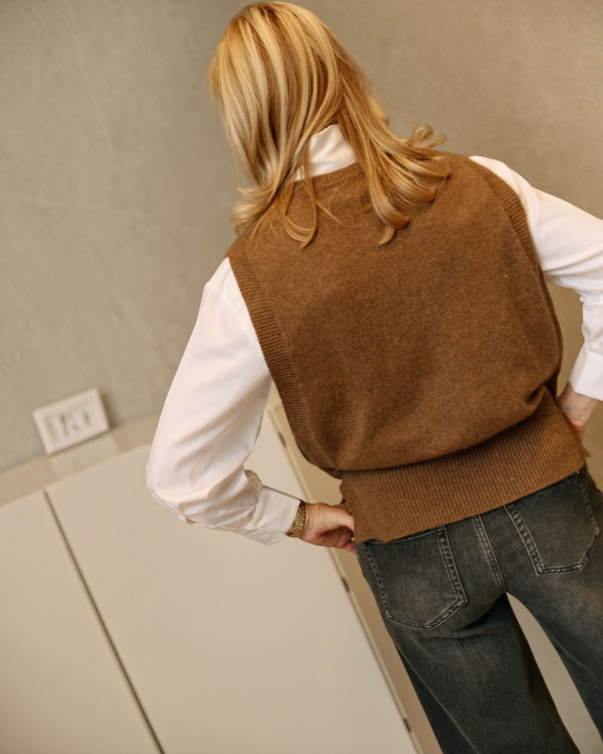 Lalotti Fem debardeur hazelnut brown – mouwloze damestrui