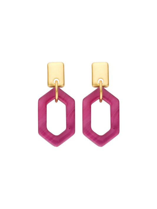 KIT oorbellen paars - Les Cordes