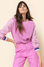 Afbeelding in Gallery-weergave laden, Lange roze broek met wijde, rechte broekspijpen Terre Bleue ( Liliane) ze
