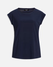 Afbeelding in Gallery-weergave laden, t-shirt blauw met kapmouwen Sisters Point
