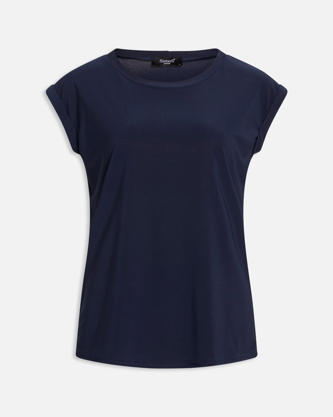 t-shirt blauw met kapmouwen Sisters Point