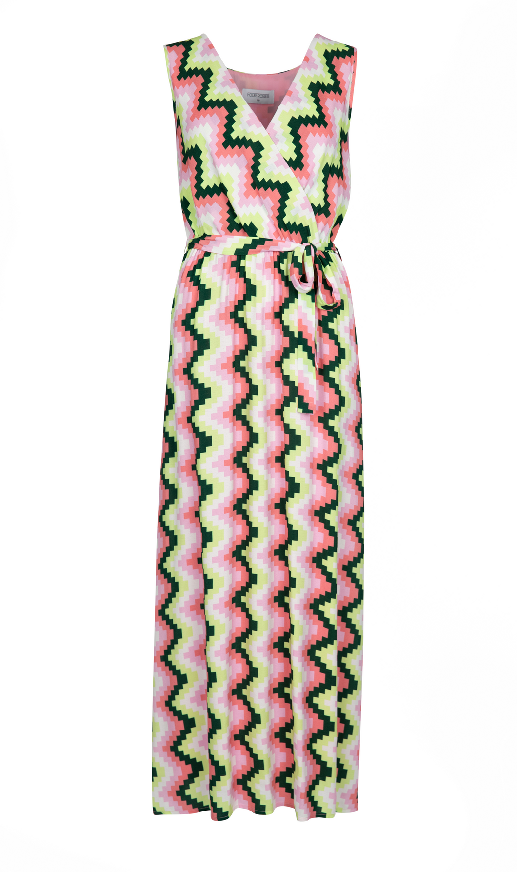 Zomerse jurk met geometrische print (6129)