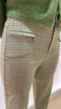 Afbeelding in Gallery-weergave laden, Geruite broek kakki-groen met rits onderaan C-RO ( Lina)
