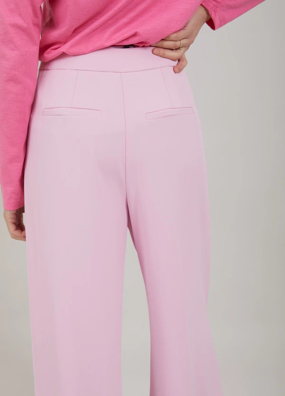 Roze broek wijde pijpen CC Heart (Alba)