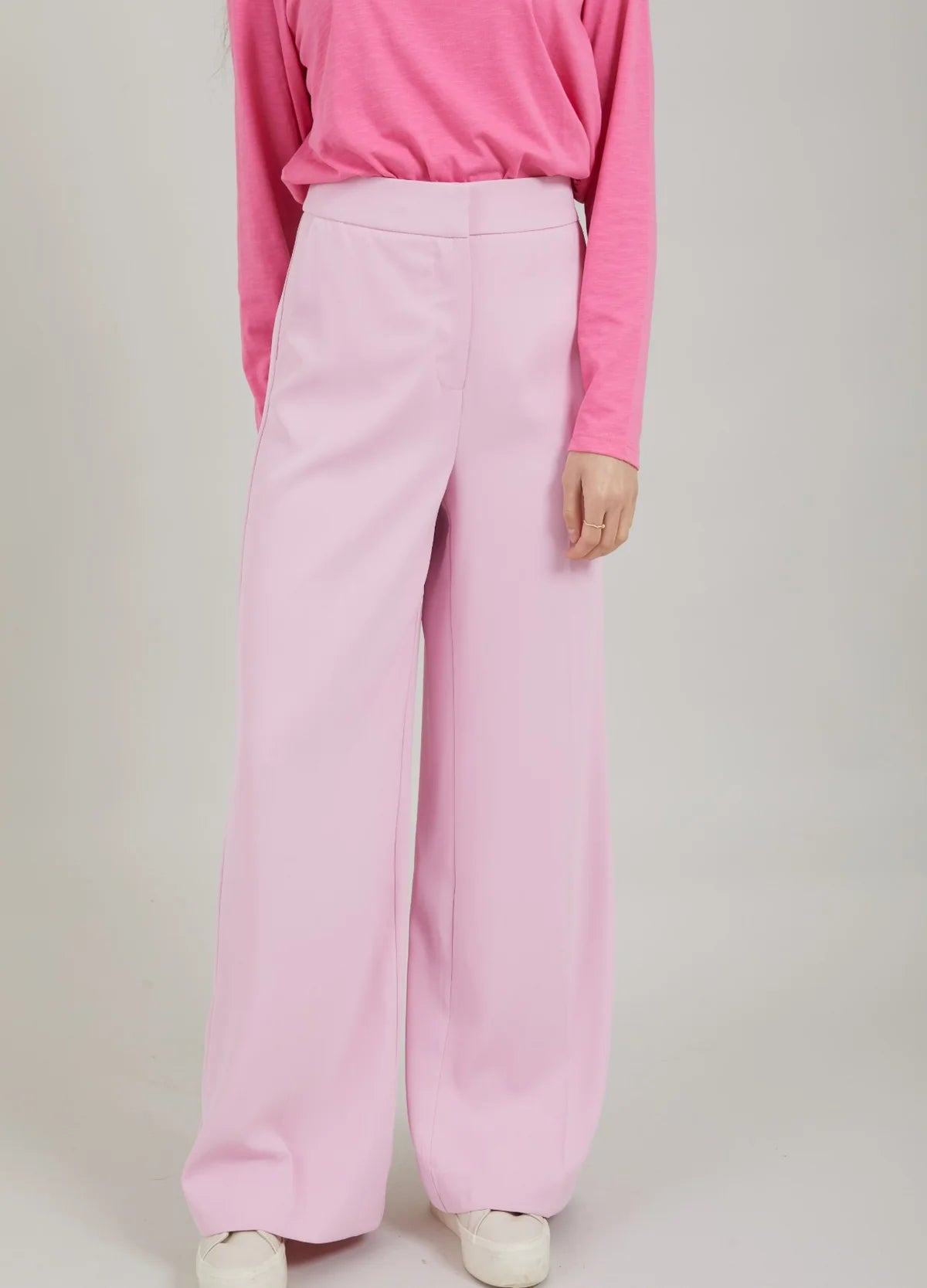 Roze broek wijde pijpen CC Heart (Alba)