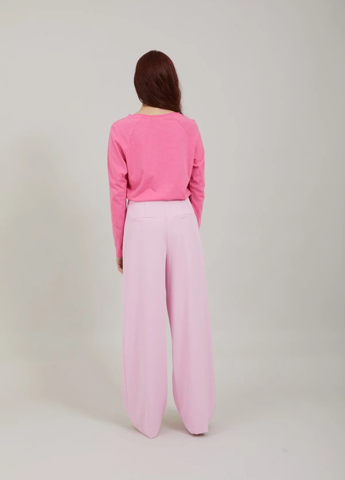 Roze broek wijde pijpen CC Heart (Alba)